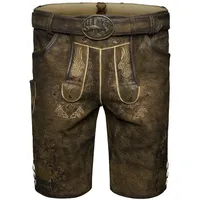 Spieth & Wensky Trachtenlederhose Fassing Herren (1-tlg) Trachtenlederhose, Trachtenhose, Bayerische Lederhose, Oktoberfest braun 52