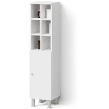 livinity Midischrank Fucino Badkommode 30 x 130,6 x 30 cm Weiß