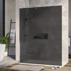 Bernstein EX101 Walk-In-Dusche 150 x 200 cm grau/Sicherheitsglas 10mm