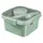 Curver Lunch Smart Lunchbox mit Deckel, Besteck und Soßenbehälter 1,1 L grün