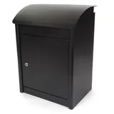 Perel Wandmontierter Paketbriefkasten schwarz