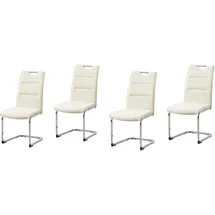 Hti-Living HTI-line Schwingstuhl 4er Set PU creme