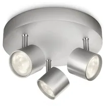 Philips Star Dreierspot aluminium