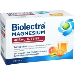 Biolectra Magnesium 486 mg intens Trinkpulver Orangen-Mango-Geschmack