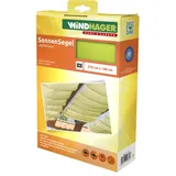 WINDHAGER Sonnensegel für Seilspanntechnik, Wintergarten und Terrassen Beschattung, Seilspannmarkise, 270 x 140 cm, apfelgrün,