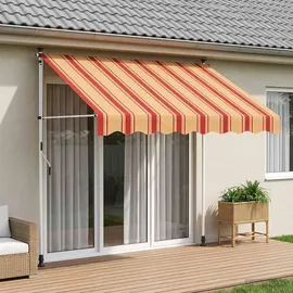 vidaXL Markise 150 x 115 x 300 cm mehrfarbig