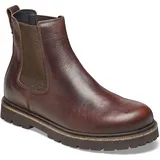 Birkenstock Highwood Chelsea Leder Herren Stiefel Schokolade - Braun