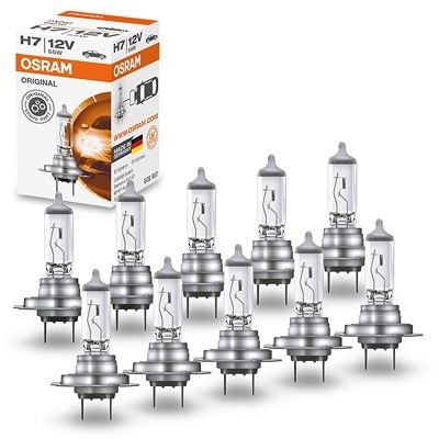 Osram 10x H7 ORIGINAL LINE 12V [Hersteller-Nr. 64210] für Audi, BMW, Hyundai, Kia, Mercedes-Benz, Nissan, Opel, Peugeot, Porsche, Renault, Vauxhall, V