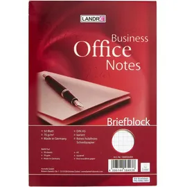 Landré Briefblock Business Office Notes DIN A5 kariert VE=1