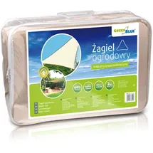Green Blue GB500 Sonnensegel Sonnenschirm Sonnenschutz Windschutz Sonne Dreieck Creme 3,6m x 3,6m x 3,6m (3,6 Meter)