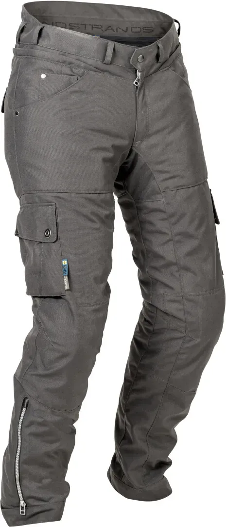 Lindstrands Zion wasserdichte Motorrad Textilhose, grau, Größe 48 für Männer