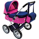 bino Puppen-Buggy mit Tasche rot
