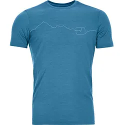 ORTOVOX Herren Shirt 150 COOL MOUNTAIN TS M, mountain blue, S