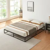 [en.casa] En.Casa, Bett, Asker 140 x 200 cm Stahl Schwarz