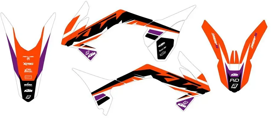 Blackbird Racing Dream 5 Ktm Sx 85 17/14 13-17/sx 85 19/16 13-17 Aufkleber - Black / Blue / Orange / White - One Size