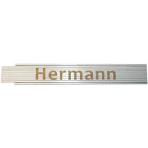 Heka Zollstock Hermann 2 m, weiß