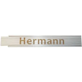 Heka Zollstock Hermann 2 m, weiß