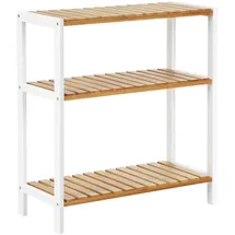 Songmics Schuhregal 26 x 60 x 66 cm wolkenweiß-naturbeige