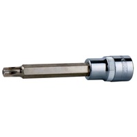 KS Tools 3/8" CHROMEplus Bit-Stecknuss TX mit Stirnlochbohrung,lang, TB40