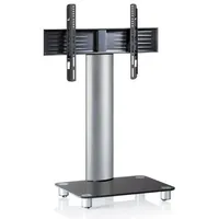 MID.YOU TV-Rack Tosal m. Rollen ca. 60x100 cm Schwarz/Silber