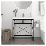 vidaXL Waschtischgestell 79 x 83 x 38 cm Schwarz