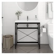 vidaXL Waschtischgestell 79 x 83 x 38 cm Schwarz