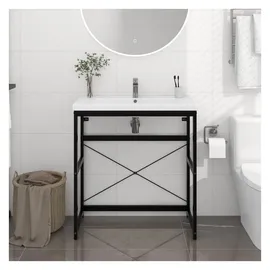 vidaXL Waschtischgestell 79 x 83 x 38 cm Schwarz