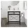 vidaXL Waschtischgestell 79 x 83 x 38 cm Schwarz