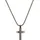 s.Oliver Kette mit Anhänger Kreuz Silber Edelstahl 40+3 cm