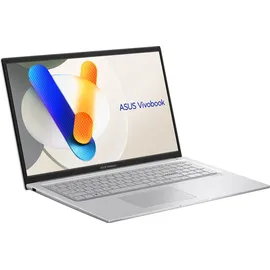 Asus VivoBook X170, 17,3 Zoll, Intel Core i7-1355U, 8GB DDR4, MS Office 2024 Pro - 44cm Display - Beleuchtete Tastatur - Silber