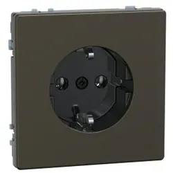 Merten MEG2301-6052 SCHUKO-Steckdose, Steckklemmen, Moccametallic, System Design MEG23016052