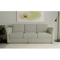 3-Sitzer HOME AFFAIRE "Lavars Schlafsofa" Sofas Gr. B/H/T: 230cm x 90cm x 89cm, Webstoff, beige mit Bettfunktion, in zwei verschiedenen Bezugsqualitäten