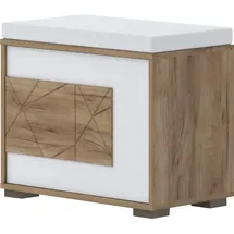 OTTO home Stela 62,4 x 52,5 x 35,7 cm weiß / weiß lackiert