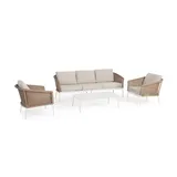 BIZZOTTO Oceana Garten-Lounge-Set 4-tlg. weiß/beige