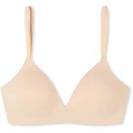 SCHIESSER Damen, BH gepaddet ohne Bügel - Invisible Soft, sand_166568, 75C - 75C
