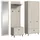VCM Notes Garderobenschrank 215x190x35 beige