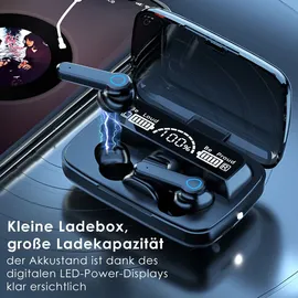 NAmobile Kopfhörer Bluetooth 5.1 Nokia X20 X10 C10 C20 G10 G20 In-Ear Ohrhörer - Schwarz