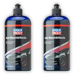 2x 1L LIQUI MOLY 1542 Pflegemittel Auto Wasch&Wachs Lackpolitur 1 Liter Lack