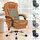 Ergonomischer Bürostuhl Leder Braun