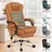 Ergonomischer Bürostuhl Leder Braun