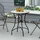Outsunny Gartentisch Ø60 x 75 cm Grün/Beige/Weiß