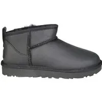 UGG Stiefel - Classic Ultra Mini Lthr Boot - Gr. 36 (EU) - in Grau - für Damen
