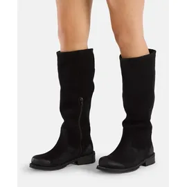 felmini wide fit Stiefel Stiefel Leder | Schwarz - 39