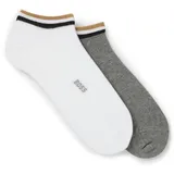 Boss Sneakersocken 2 Paar Silber 43-46
