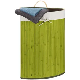 Relaxdays Wäschekorb grün