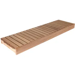 Thermoespe Saunabankmodul 140 mm Höhe, Abmessung: 400x2100 mm inkl. Unterkonstruktionsrahmen