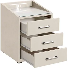 ed exciting design Nachtschrank Moon 47 x 46 x 61 cm Beige