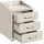 ed exciting design Nachtschrank Moon 47 x 46 x 61 cm Beige