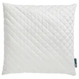 fan Naturhaarkissen »Baby Alpaka«, Füllung: Wolle, Bezug: Bio-Baumwollbezug, (1 St.), Alpaka-Steppfüllung "Vlies der Götter" weiß B/L: 80 cm x 80 cm
