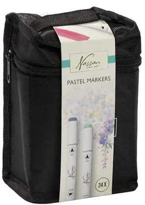Pastel Round Dual Markers - 24 pcs